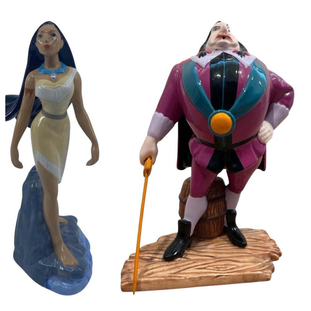 Disney Pocahontas Figurine Lot w/ John Ratcliffe Villain Figure ~ 8"